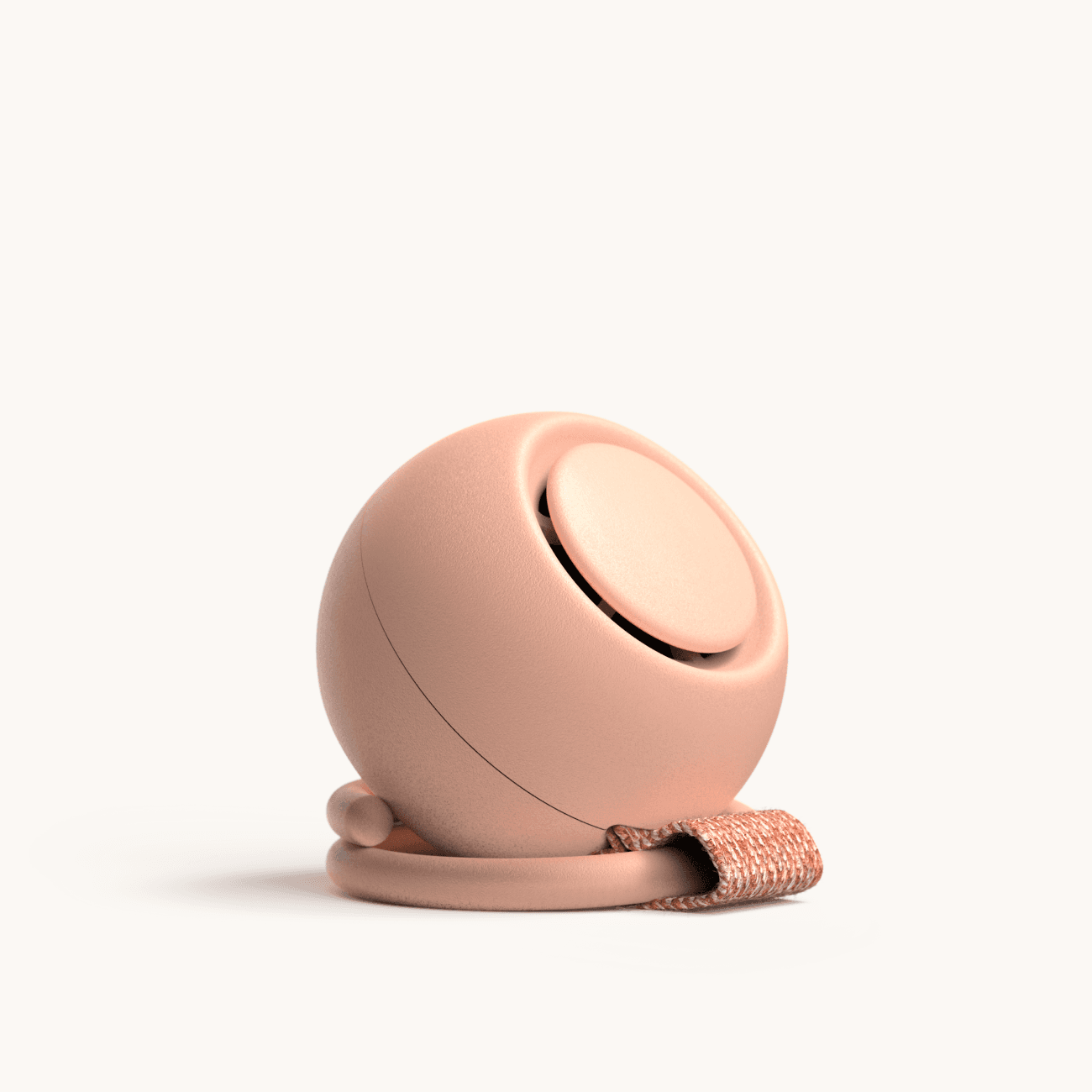 Hatch rest go in peach sitting on included ring in display mode