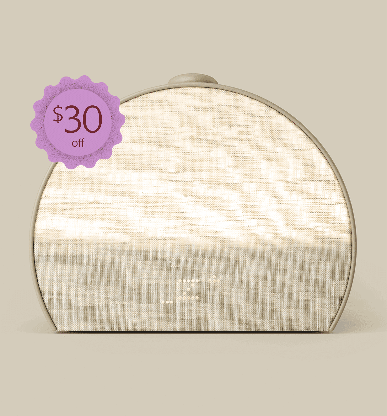 Hatch Restore 3 - greige colorway with a $30 off badge