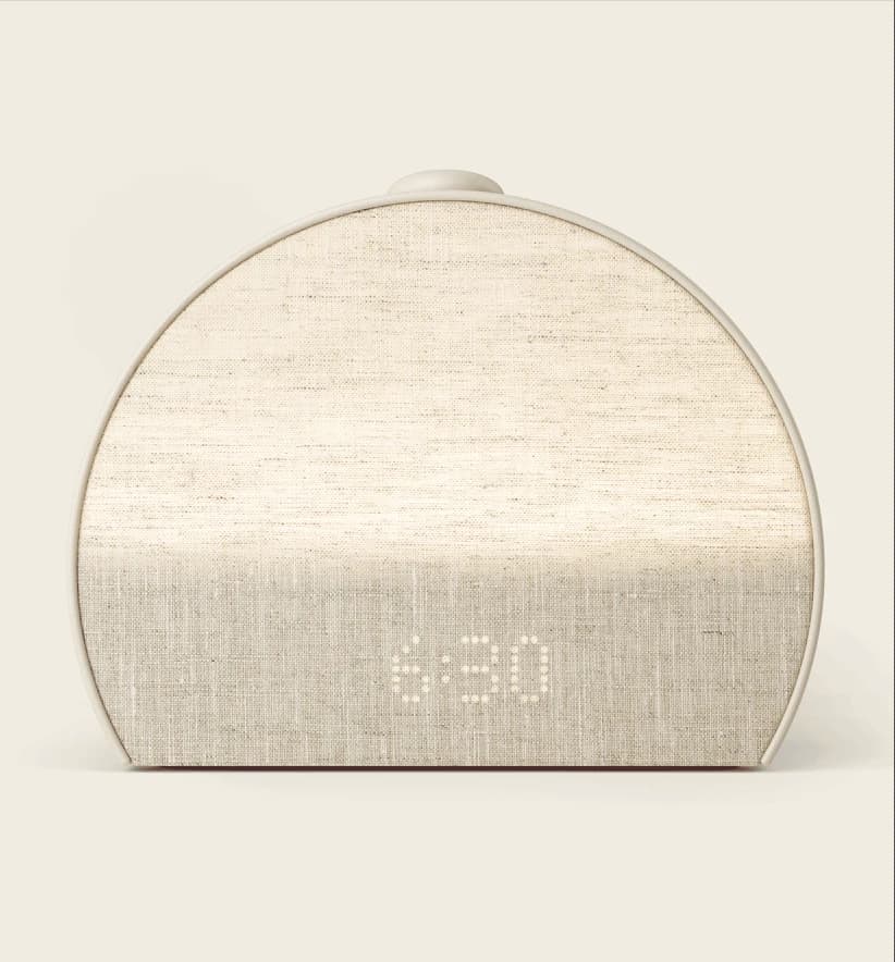 Hatch Restore 3 putty color with 6:30 on the LED display