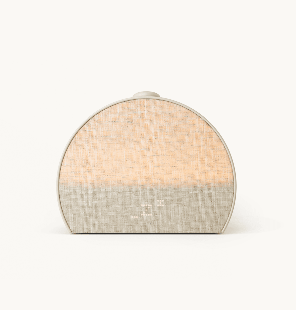 Hatch Sleep Clock putty front view