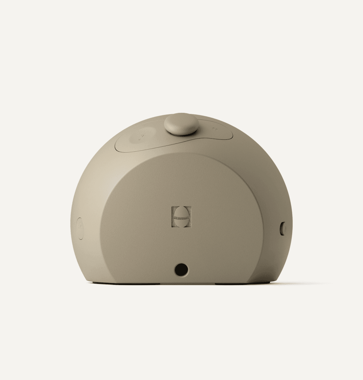 Hatch sleep clock greige back view
