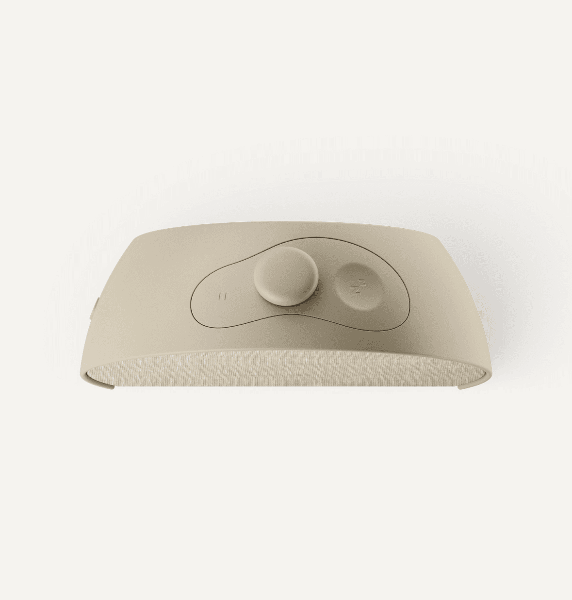 Hatch sleep clock greige top view